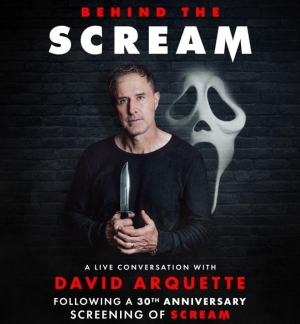 Go Behind The SCREAM: A Live Conversation with David Arquette following a 30th Anniversary screening of SCREAM, one-night-only at Aurora’s Paramount Theatre, Saturday, October 24 at 8 p.m.
