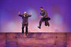 Rueben Echoles and Rashawn Thompson fly high in Black Ensemble's "My Brother's Keeper: The Story of the Nicholas Brothers"