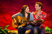Reviewing the new hit musical "Escape to Margaritaville" from the seat next to Jimmy Buffett!