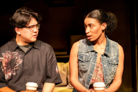 Alec Phan and Kaylah Marie Crosby in Modern Gentleman at Raven Theatre.
