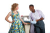 Elizabeth Telford and Curtis Bannister in 'Pajama Game' at Theatre at the Center