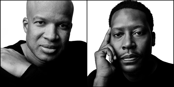 The cast of Steppenwolf Theatre Company's revival of "Topdog/Underdog" includes (left to right) ensemble members Glenn Davis and Namir Smallwood.